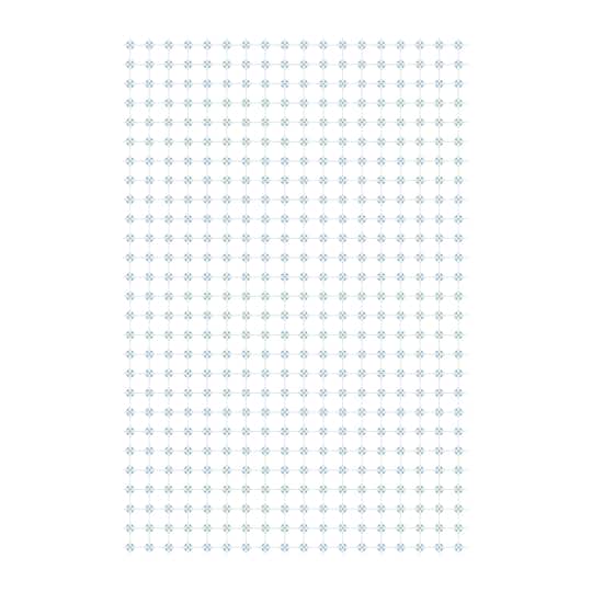 Miniature White & Blue Floor & Wall Covering by Make Market®
